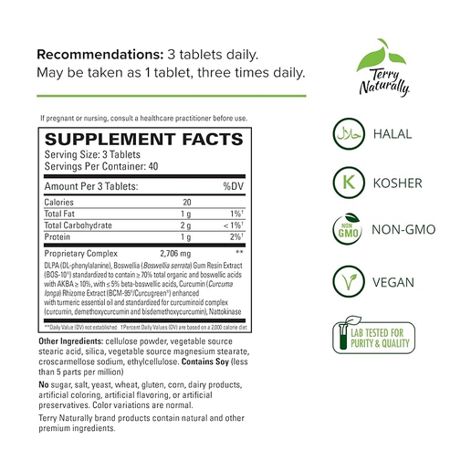 Terry Naturally - Curamin Extra Strength - 120 Tablets