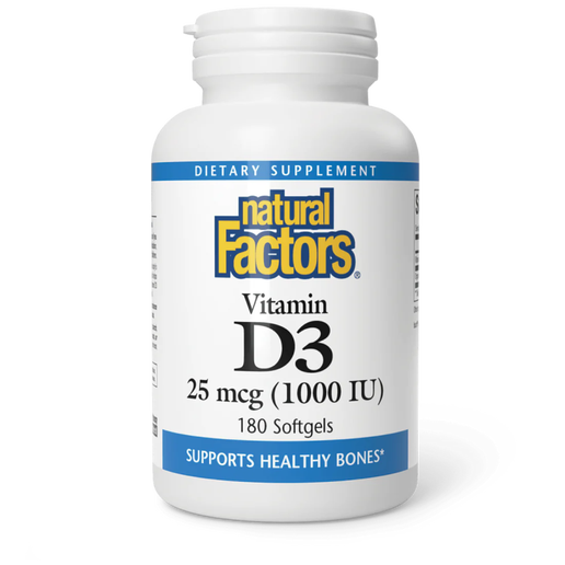 Natural Factors, Vitamin D3 Drops 25mcg (1000IU) - .5oz
