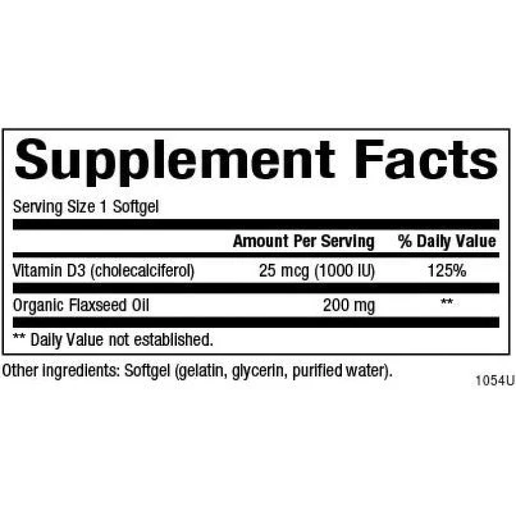 Natural Factors, Vitamin D3 Drops 25mcg (1000IU) - .5oz