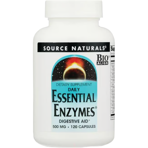 Source Naturals - Daily Essential Enzymes 500 mg - 120 Tablets