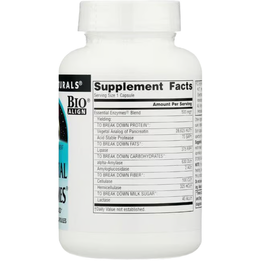 Source Naturals - Daily Essential Enzymes 500 mg - 120 Tablets