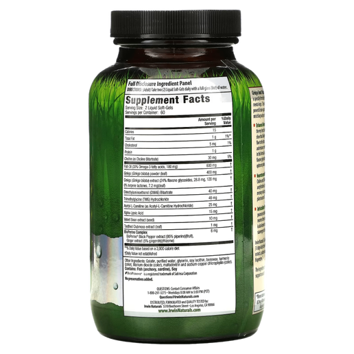 Irwin Naturals - Ginkgo Smart - 120 soft gels