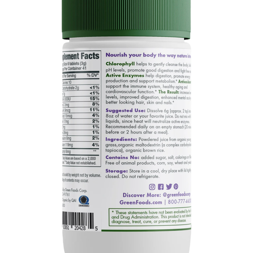 Green Foods - Green Magma Barley Grass Juice - 250 Tablets