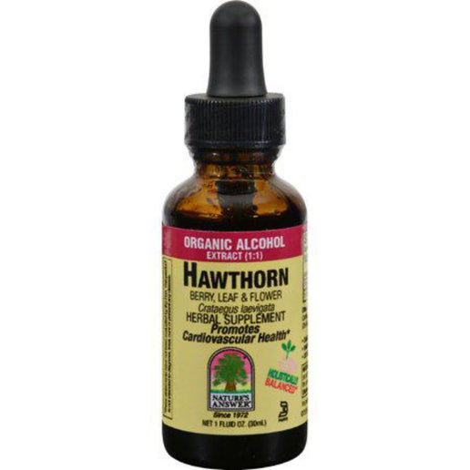 Nature's Answer Hawthorn Berry Liquid, Leaf and Flower with Organic Alcohol - 1 oz