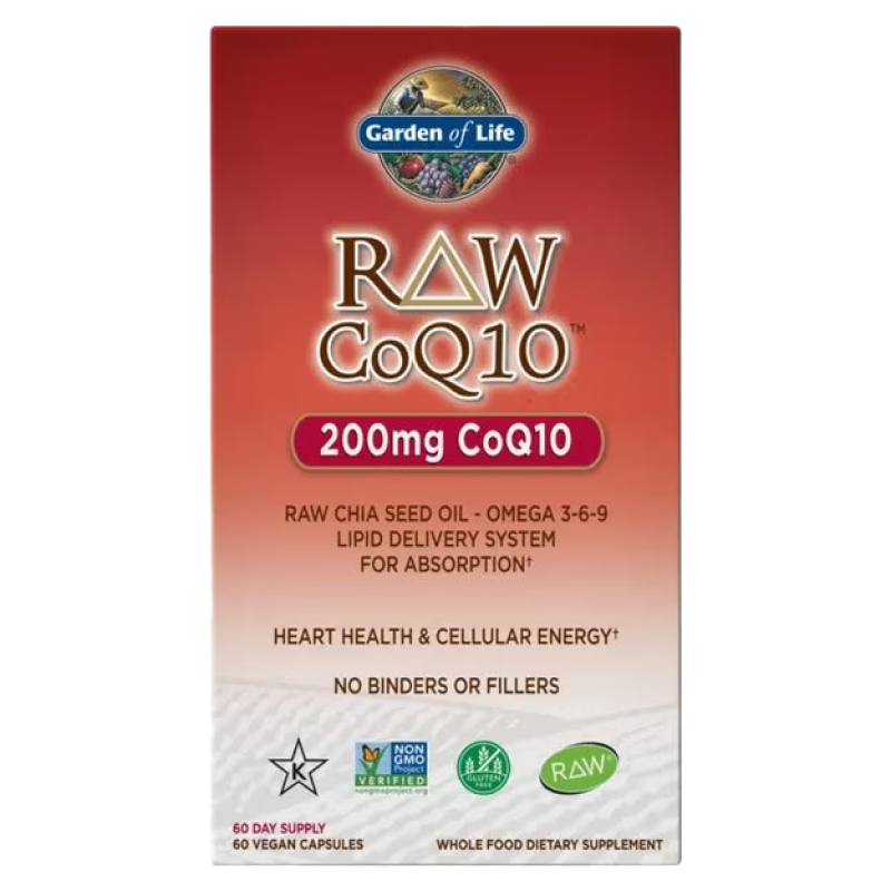 Garden of Life - Raw CoQ10 - 200mg - 60 VCaps