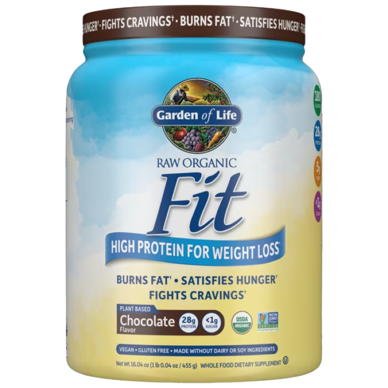 Garden of Life - Raw Organic Fit Protein Powder - Chocolate - 1lb