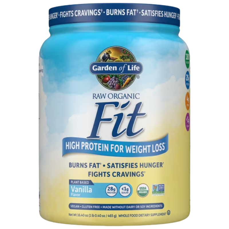 Garden of Life - Raw Organic Fit Powder - Vanilla - 1lb