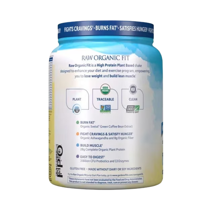 Garden of Life - Raw Organic Fit Powder - Vanilla - 1lb
