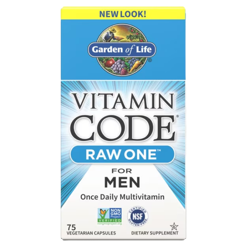 Garden of Life - Vitamin Code Raw One for Men Multivitamin Capsules - 75 VCaps