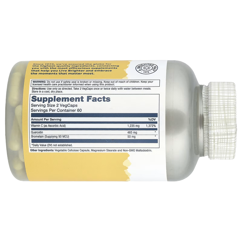 Solaray - Quercetin & Bromelain Plus Vitamin C - 120 capsules
