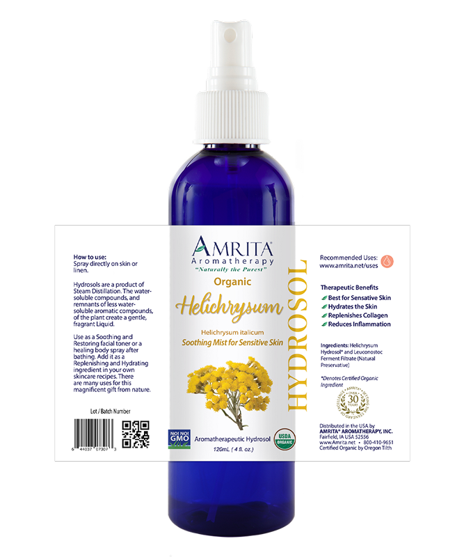 Amrita - Helichrysum Hydrosol Spray - 120 mL