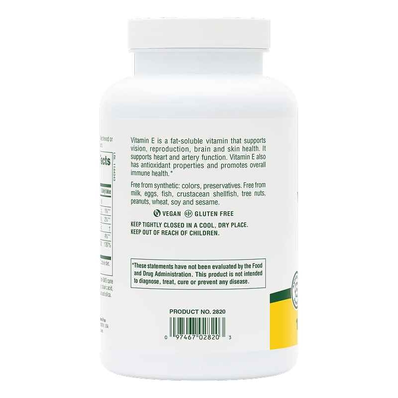 NaturesPlus - Vitamin E 400 IU Chewables (Carob Flavor) - 180 Tablets
