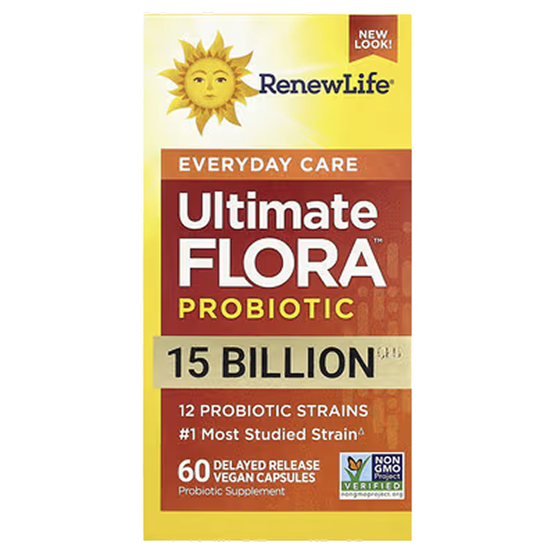 Renew Life - Ultimate Flora Adult Everyday Probiotic 15 Billion CFU - 60 Delayed Release Capsules
