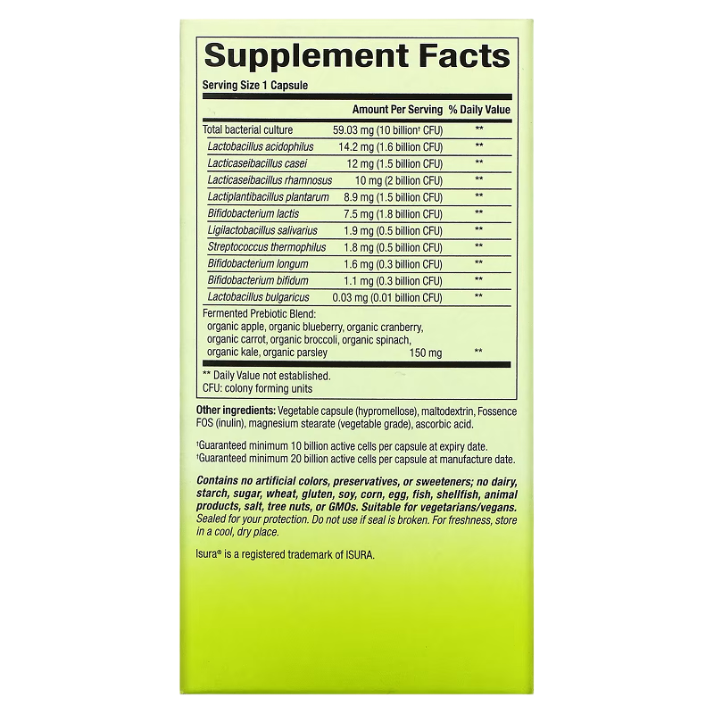 Natural Factors - Whole Earth & Sea Synbiotic pre+probiotic - 60 Capsules