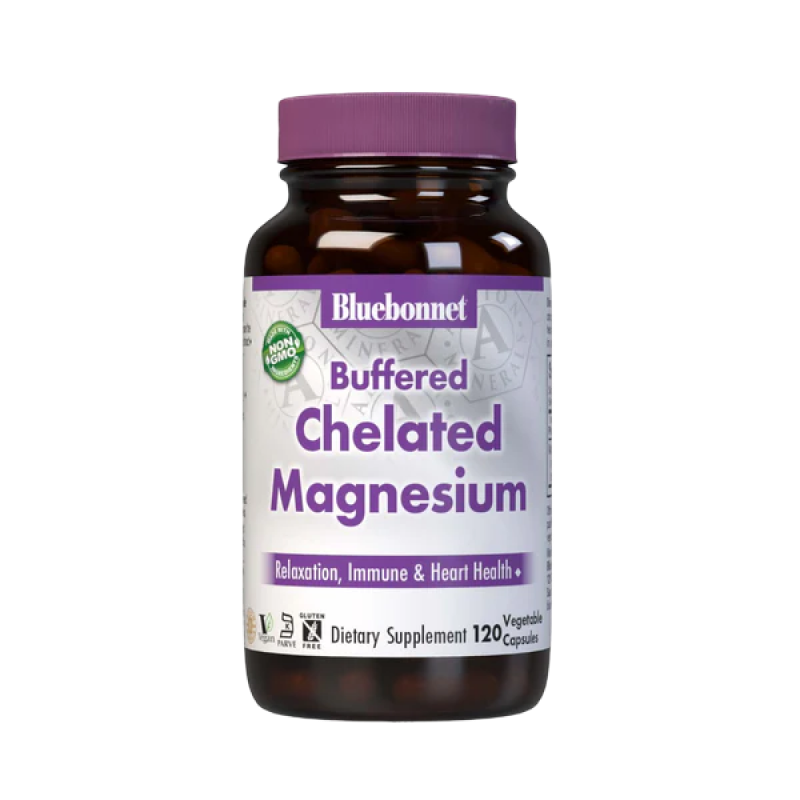 Bluebonnet - Buffered Chelated Magnesium - 120 capsules