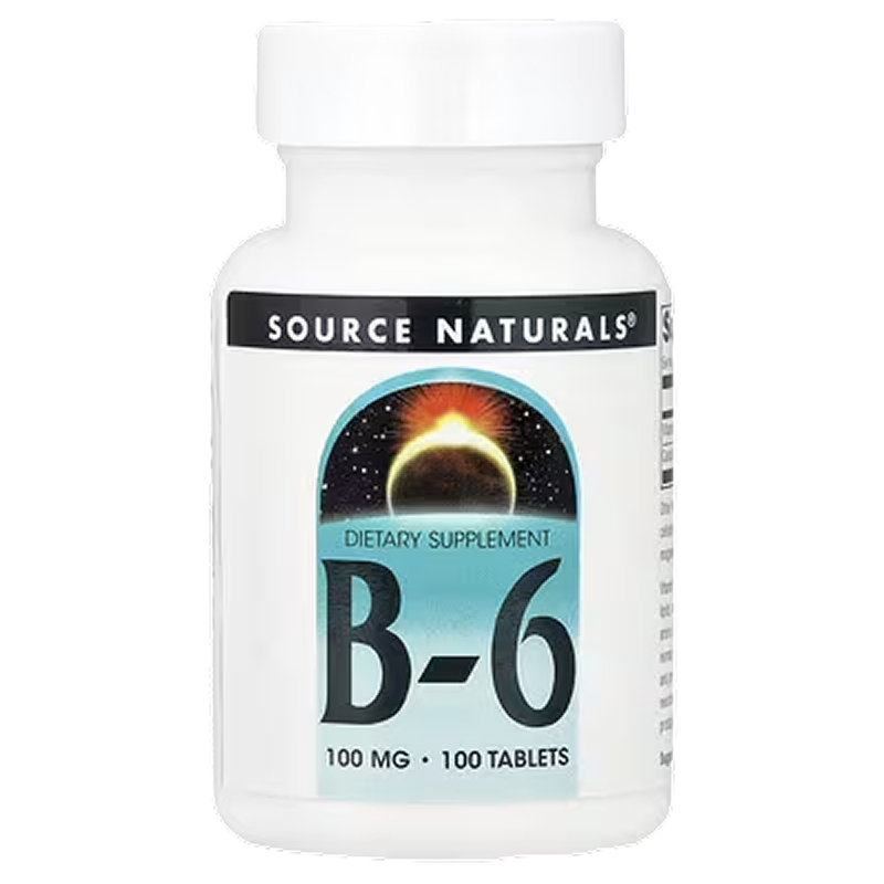 Source Naturals - B6 100mg - 100 tablets