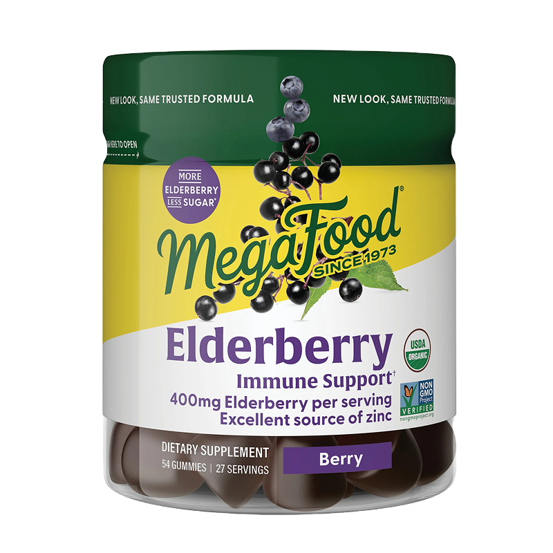 MegaFood - Elderberry Immune Support Gummies - 54 Gummies
