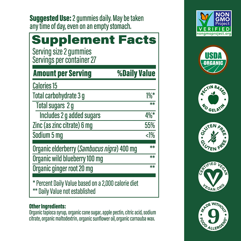 MegaFood - Elderberry Immune Support Gummies - 54 Gummies