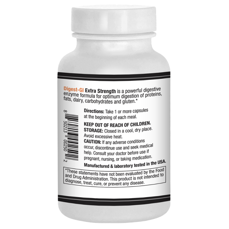 AST Enzymes - Digest-GI extra strength - 60 vegetarian capsules
