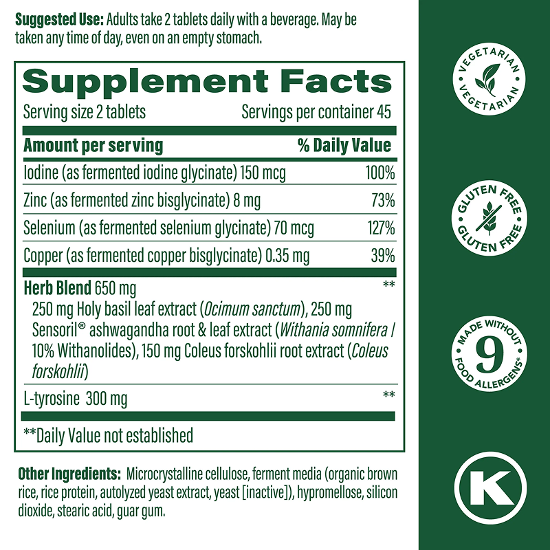 MegaFood - Thyroid Strength - 90 Tablets