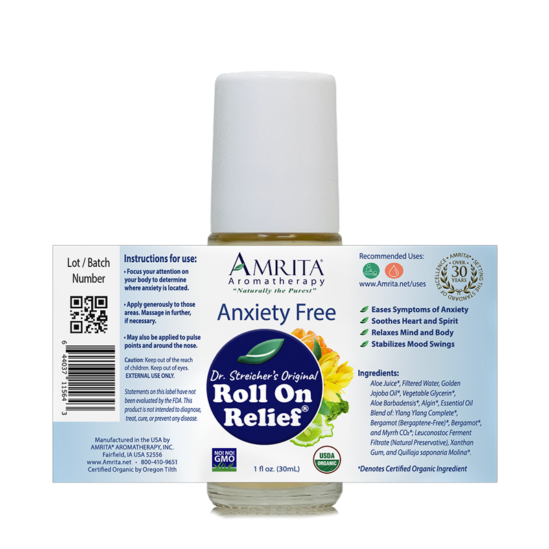 Amrita - Roll On Relief- Anxiety Free - 30 ml