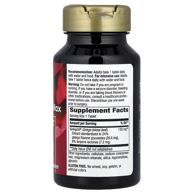 Nature's Way - Ginkgold® Max 120mg - 60 Tablets