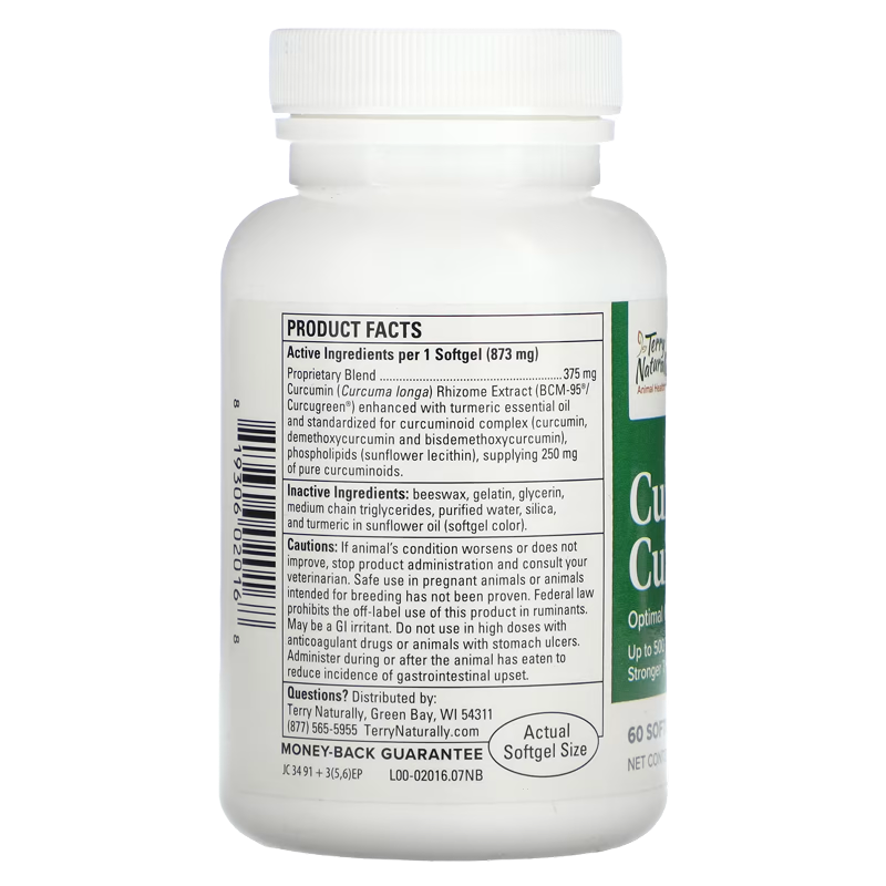 Terry Naturally - Curacel Curcumin for Dogs - 60 softgels