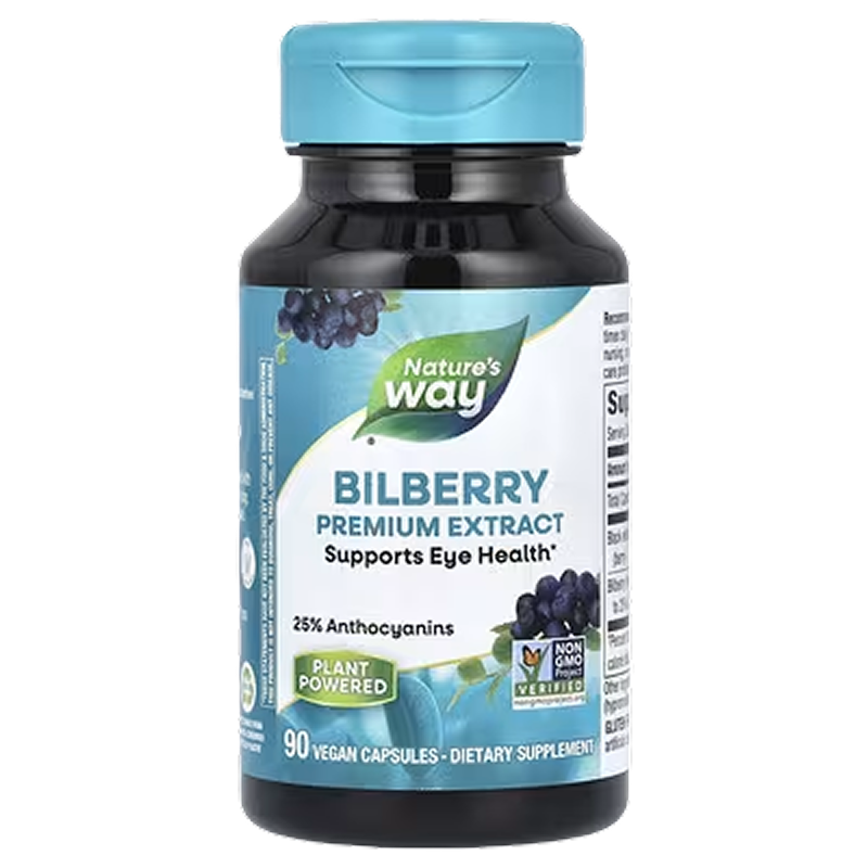 Nature's Way - Bilberry Premium Extract - 90 VCaps