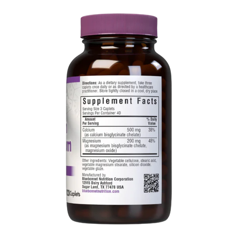 Bluebonnet - Albion Chelated Calcium Magnesium - 120 caplets