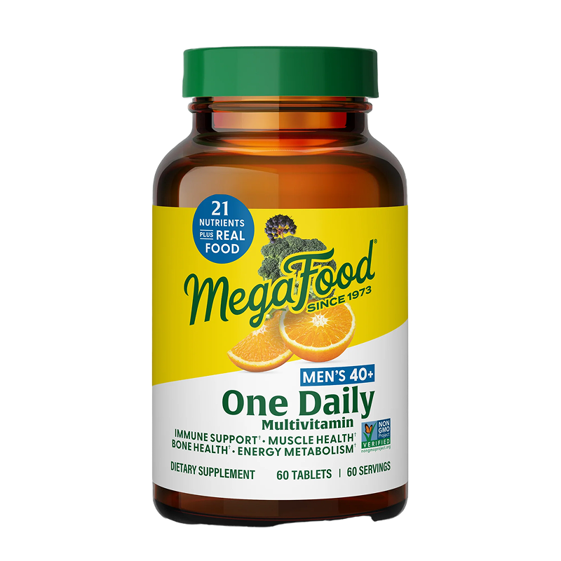 MegaFood - Men's 40+ One Daily Multivitamin - 60 Tablets