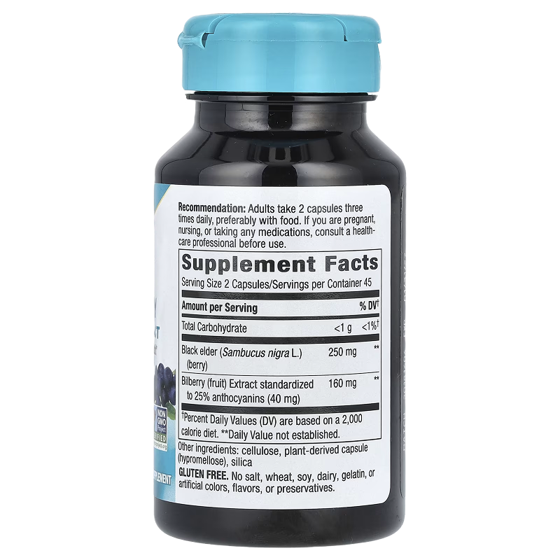 Nature's Way - Bilberry Premium Extract - 90 VCaps
