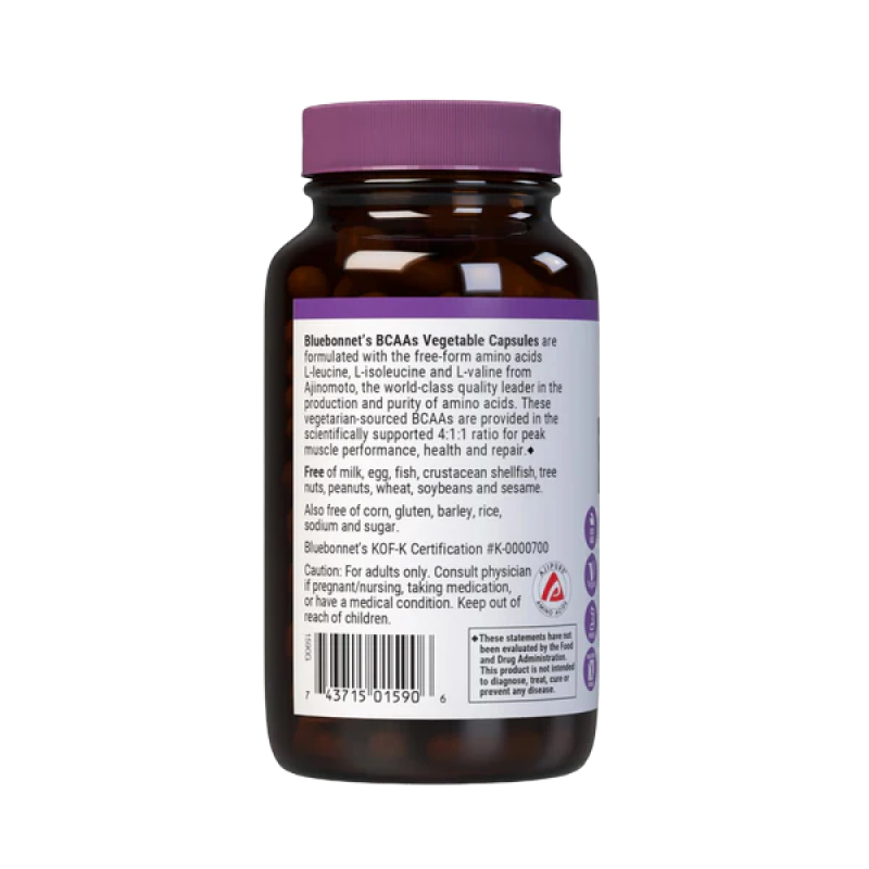 Bluebonnet - BCAAs 4:1:1 Ratio - 120 VCaps