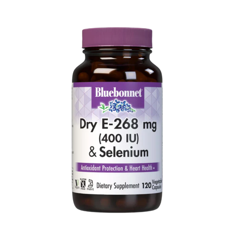 Bluebonnet - Dry E -268mg (400IU) & Selenium - 120 VCaps