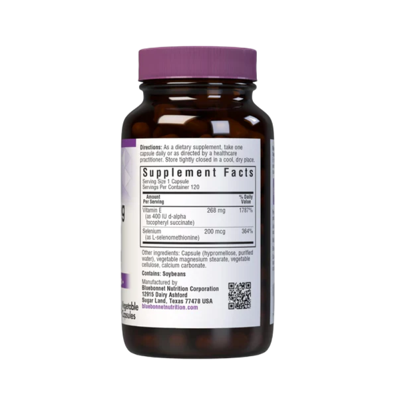 Bluebonnet - Dry E -268mg (400IU) & Selenium - 120 VCaps