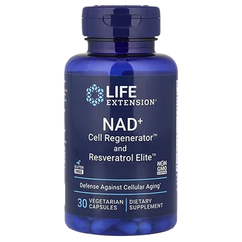 Life Extension - NAD+ Cell Regenerator and Resveratrol Elite- 30 VCaps