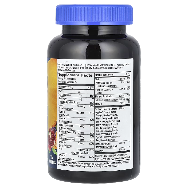 Nature's Way - Alive! - Men’s 50+ Gummy Multivitamin - 75 gummies