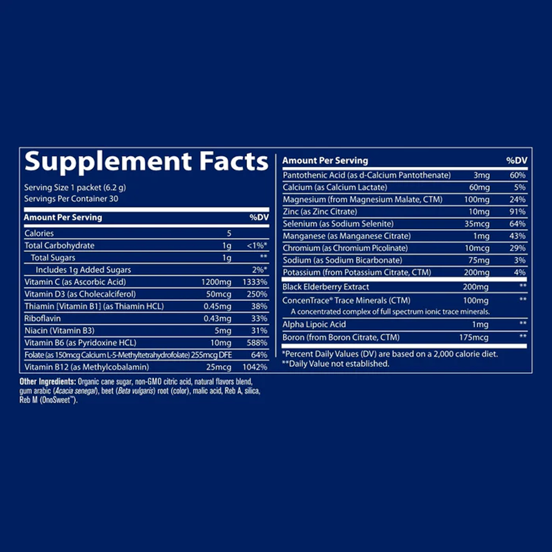 Trace Minerals - Grapefruit Powerpak + Immunity - 30 Count