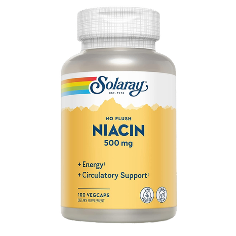 Solaray - Niacin (No Flush) - 100 capsules