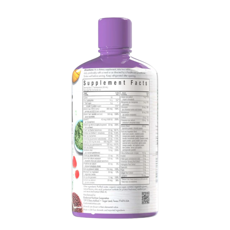 Bluebonnet - Liquid Multi - Multivitamin & Multimineral - (Tropical Fruit) - 32 oz