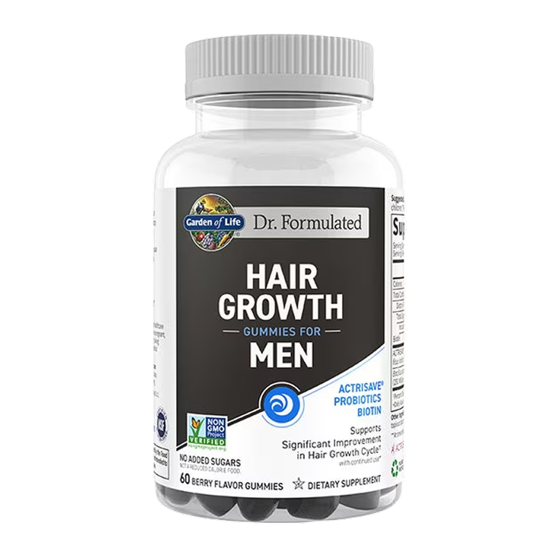 Garden of Life - Men's Hair Growth - 60 Berry Flavored Gummies
