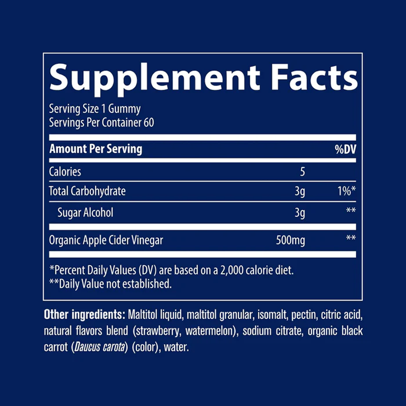 Trace Minerals - Apple Cider Vinegar Gummies - 60 Gummies