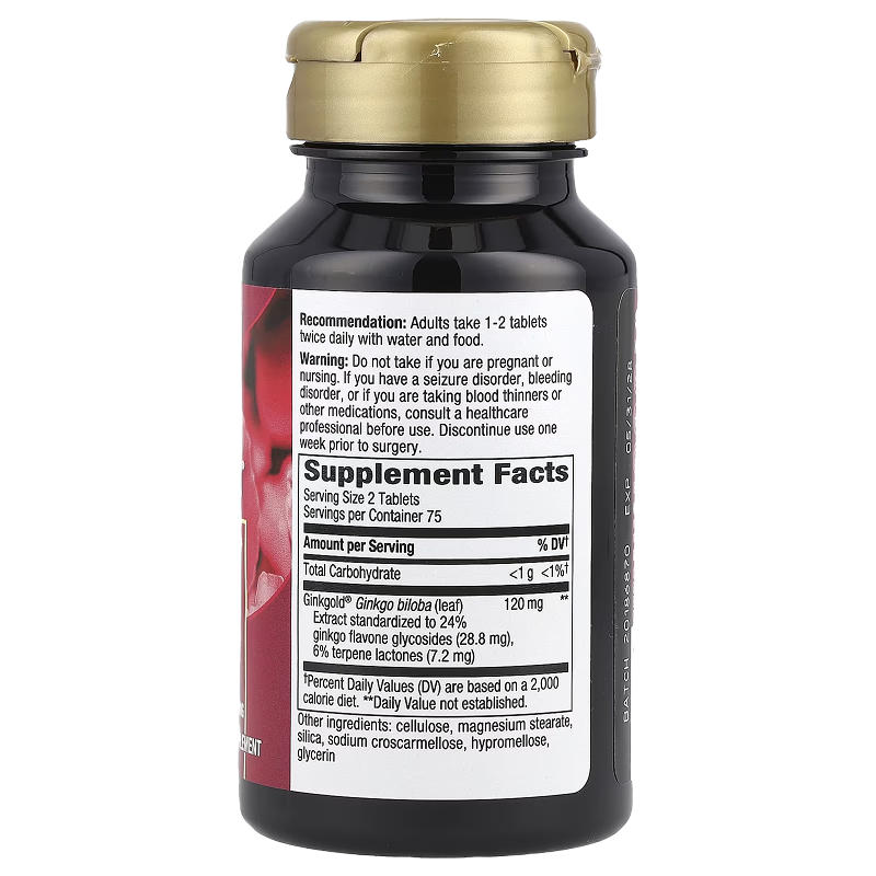 Nature's Way - Ginkgold® Advanced Ginkgo Extract - 150 Tablets