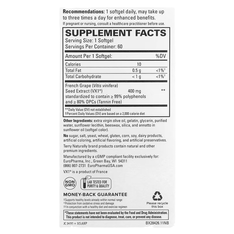Terry Naturally - Clinical OPC Extra Strength - 60 Softgels