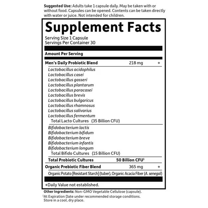 Garden of Life - Dr. Formulated Probiotics Once Daily Men's Shelf-Stable - 30 Capsules