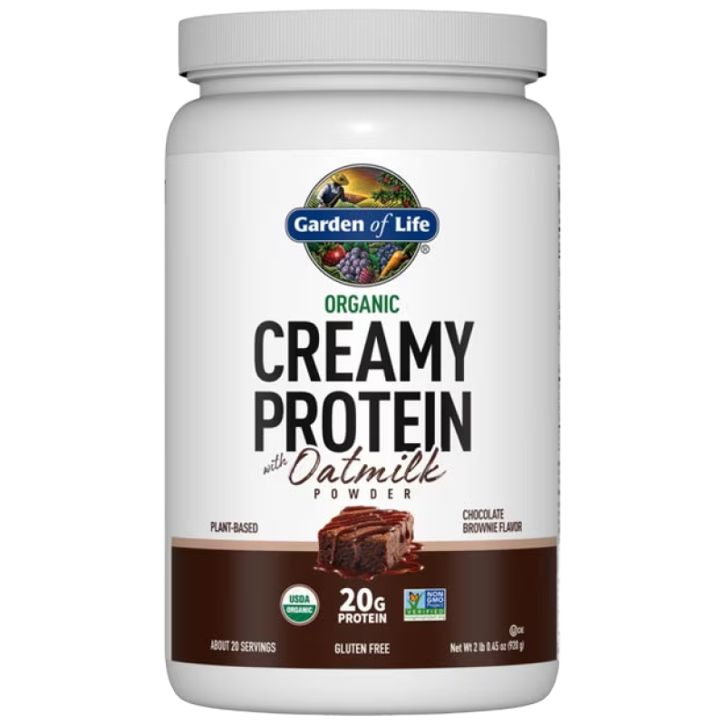 Garden of Life - Organic Creamy Protein with Oatmilk (Chocolate Brownie) - 2lb