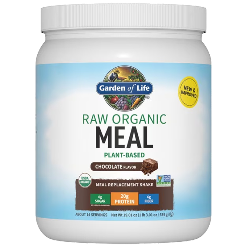 Garden of Life - Raw Organic Meal Replacement Protein Powder - Chocolate - 1.3 lb