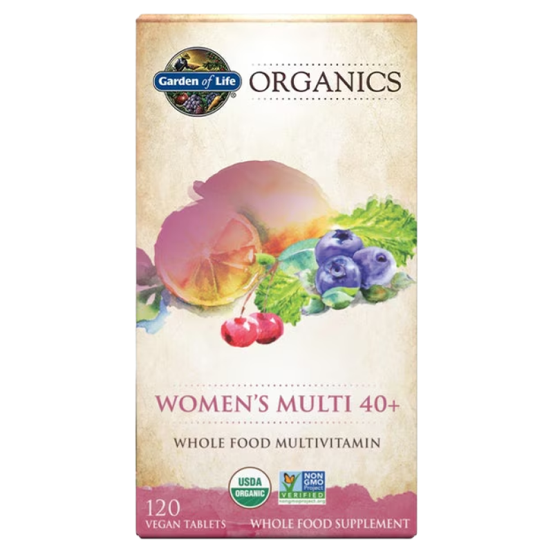 Garden of Life - Organics - Women's Multi 40+ - 60 Vegan Tablets