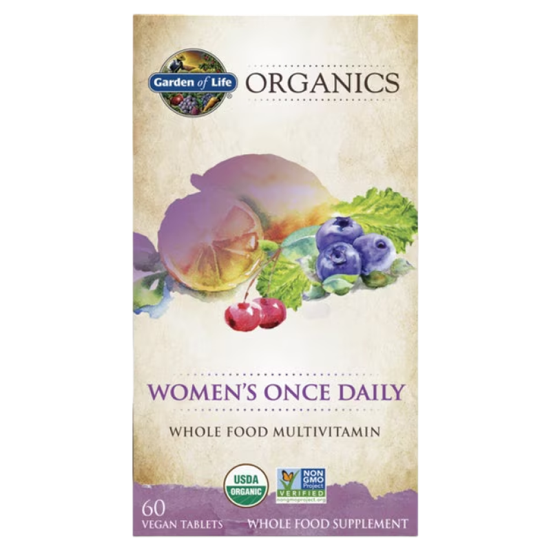 Garden of Life - Organics - Women's Once Daily Multivitamin - 60 Tablets