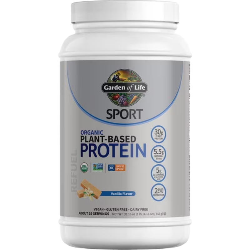 Garden of Life - SPORT Organic Plant-Based Protein Powder - Vanilla