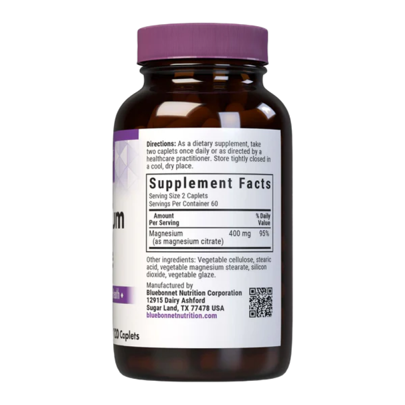 Bluebonnet - Magnesium Citrate -120 caplets